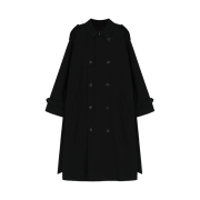 VIS A VIS Trench Coat Black