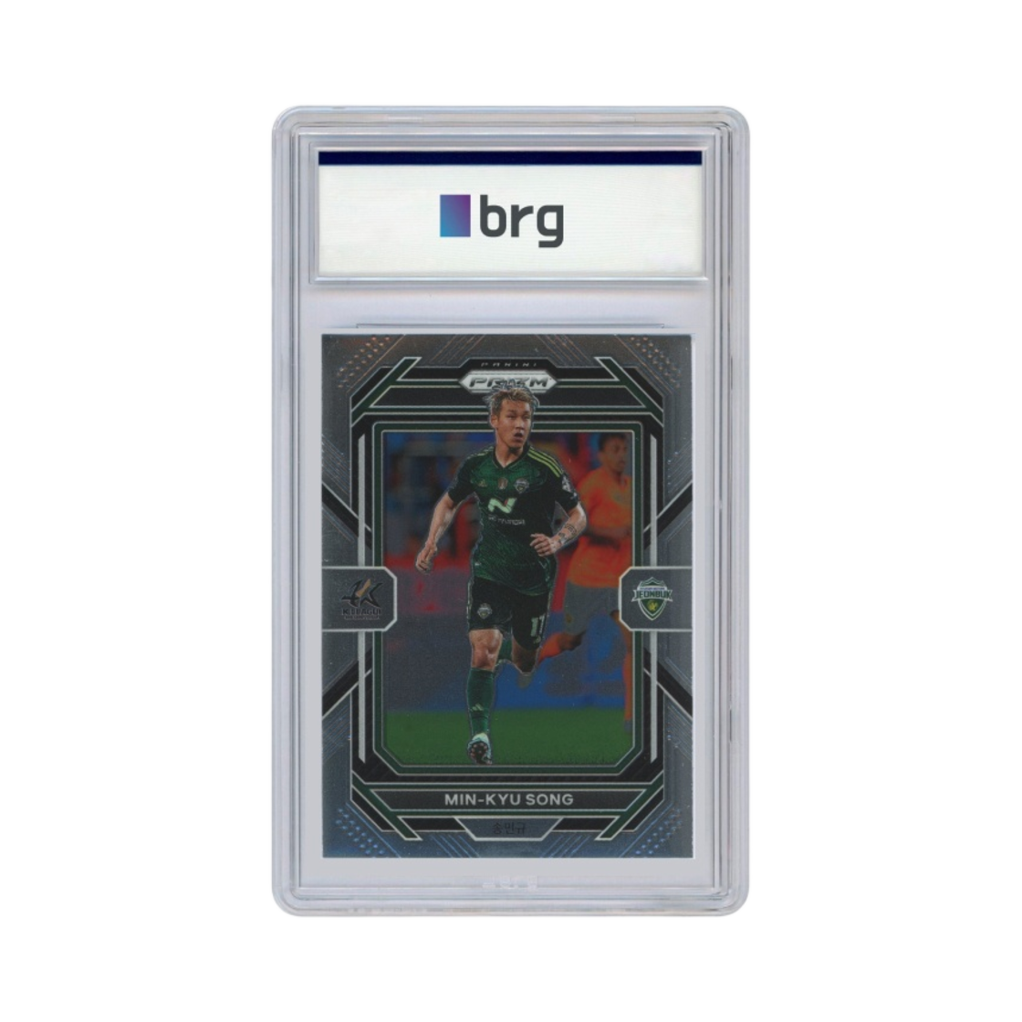 파니니 프리즘 K 리그 K 리그 1 #112 전북 현대 모터스 송민규 베이스 축구 카드 2023(Panini Prizm K League K League 1 #112 Jeonbuk Hyundai Motors Song Min Kyu Base Soccer Card 2023)