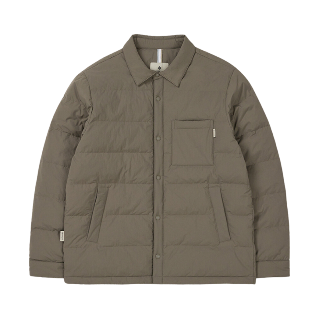 S24WMLDJ52DK Snow Peak Land Air Shirt Lightweight Down Jacket Dark Khaki