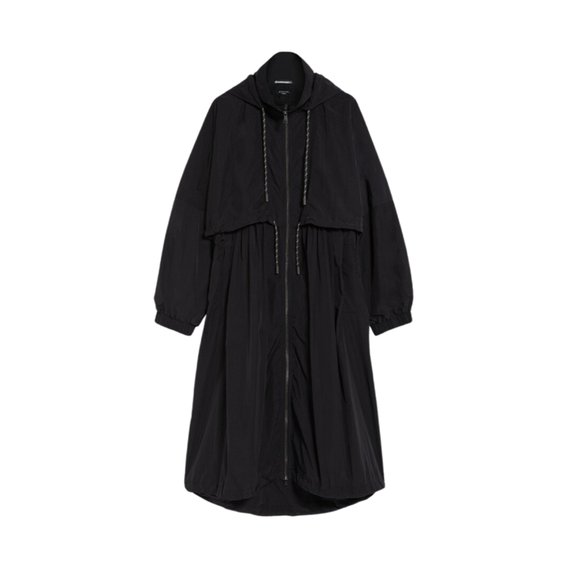 (W) 위켄드 막스마라 올림피아 후드 타페타 더스터 코트 블랙((W) Weekend Max Mara Olimpia Hooded Taffeta Duster Coat Black) - 1