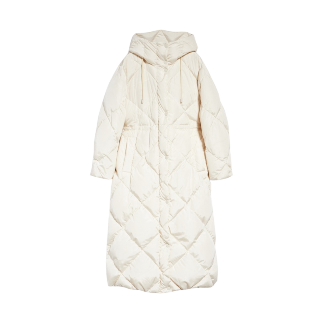 (W) 위켄드 막스마라 미라노 발수 소재 태피터 다운 자켓 옵티컬 화이트