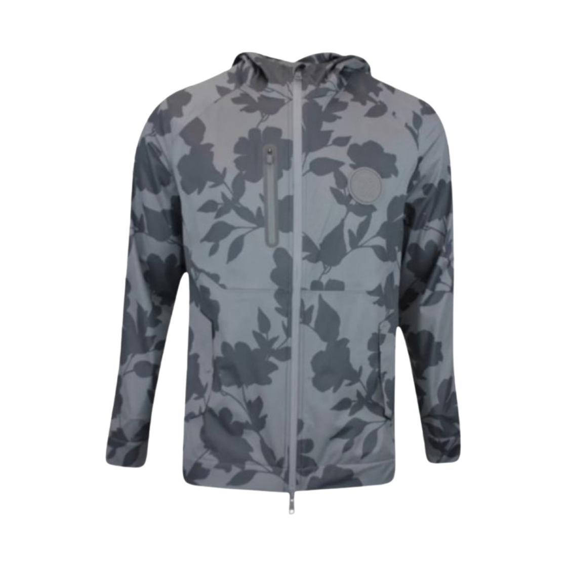 G4MF23O13A G/Fore Tonal Floral Weather Resistant Repeller Jacket Charcoal