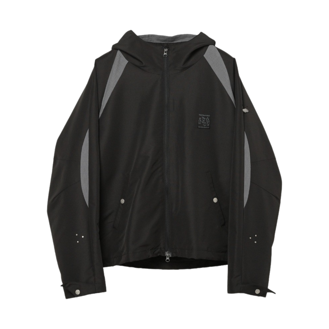 FWRSCUA112M Opening Project Ripstop Hooded Jumper Black