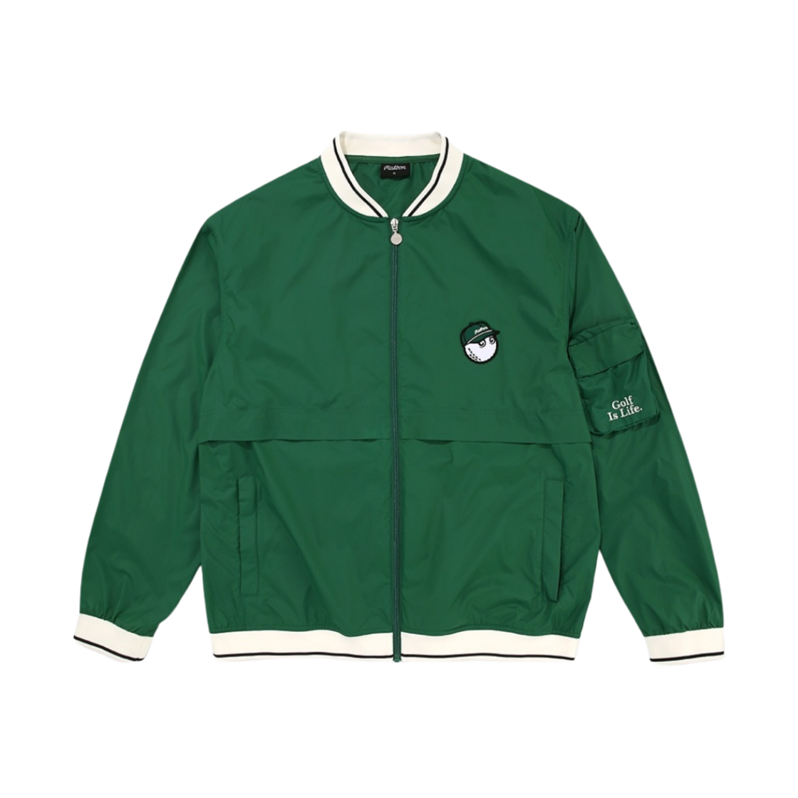말본 골프 블로우 스타디움 자켓 그린 | Malbon Golf | KREAM