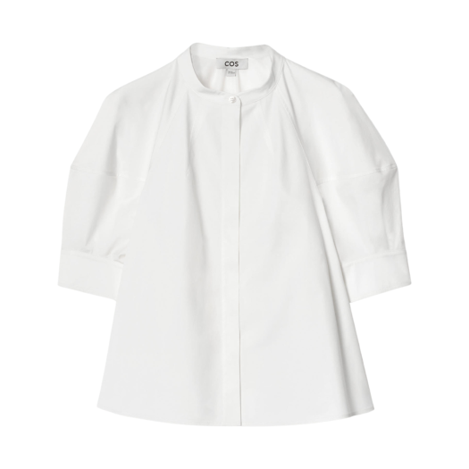 1267084002 (W) COS Puff Sleeve Blouse White