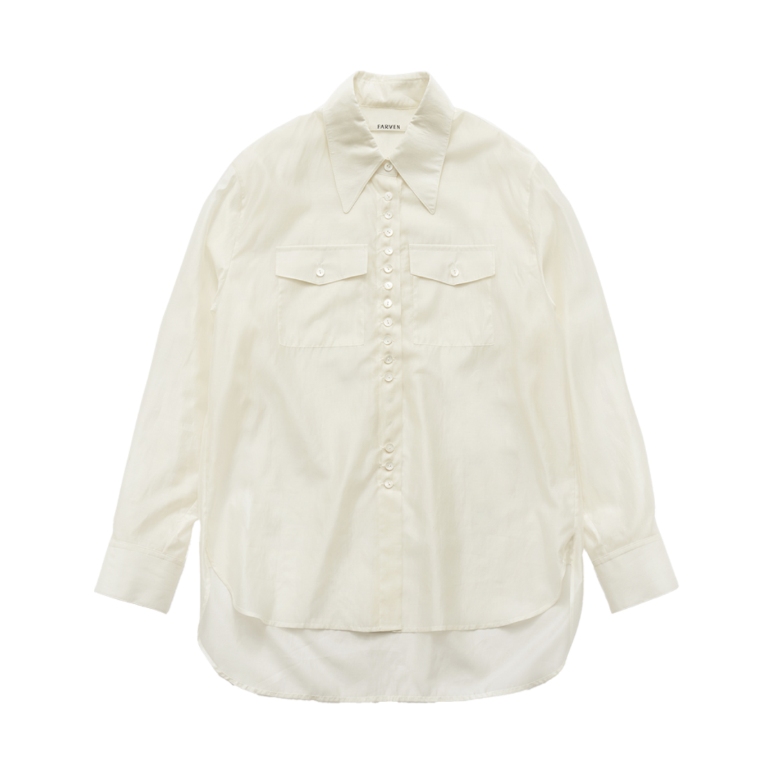 파르벵 피넛 버튼 블라우스 아이보리(FARVEN Peanut Button Blouse Ivory)