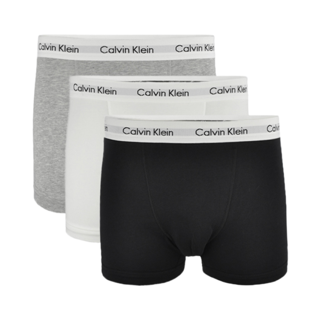 캘빈 클라인 코튼 스트레치 3팩 트렁크 블랙 화이트