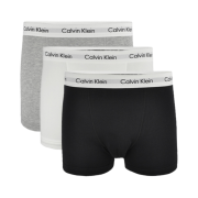 Calvin Klein Cotton Stretch 3-pack Trunk Black White