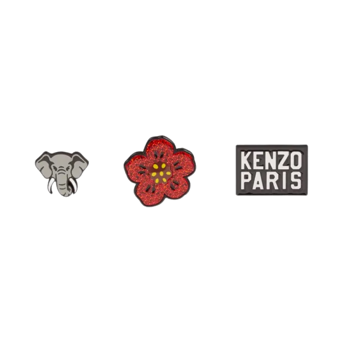 겐조 스탬프 핀 멀티컬러 (3개 세트)(Kenzo Stamp Pins Multicolor (Set of 3)) - 1