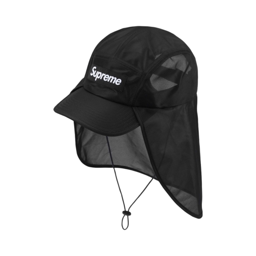 Supreme Mesh Sunshield Camp Cap Black - 24SS
