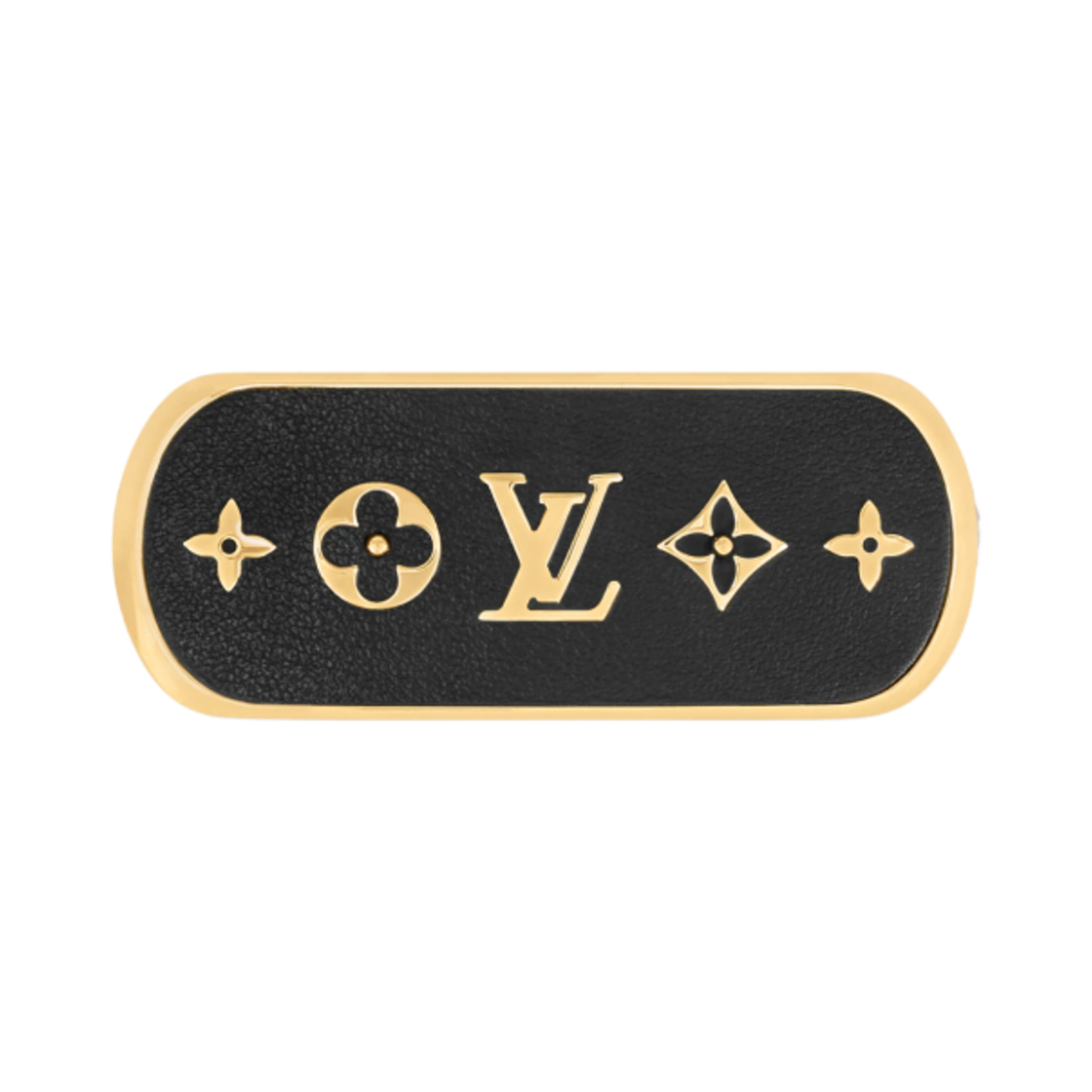 (W) 루이비통 크루저 헤어 클립 블랙 골드((W) Louis Vuitton Cruiser Hair Clip Black Gold) - 1