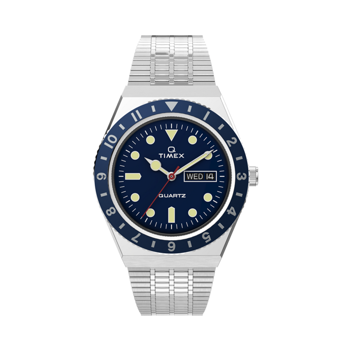 TW2U61900 Timex Q Reissue 38mm Stainless Steel Blue