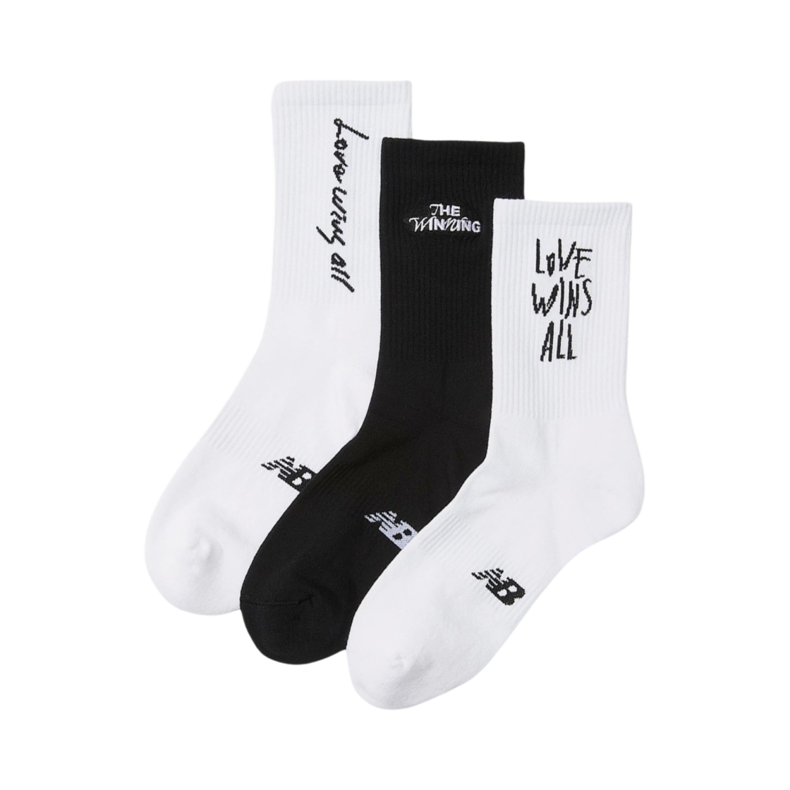 NBGEEAA901 New Balance x IU World Tour Crew Socks Multicolor (3 Pack)