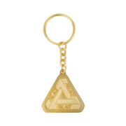 Palace Tri-Ferg Metal Keyring Gold - 20SS