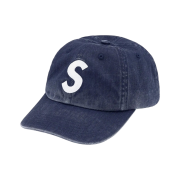 Supreme Pigment Print S Logo 6-Panel Indigo - 22FW