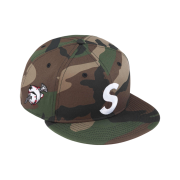 Supreme x New Era Screw Ball S Logo Woodland Camo - 24FW