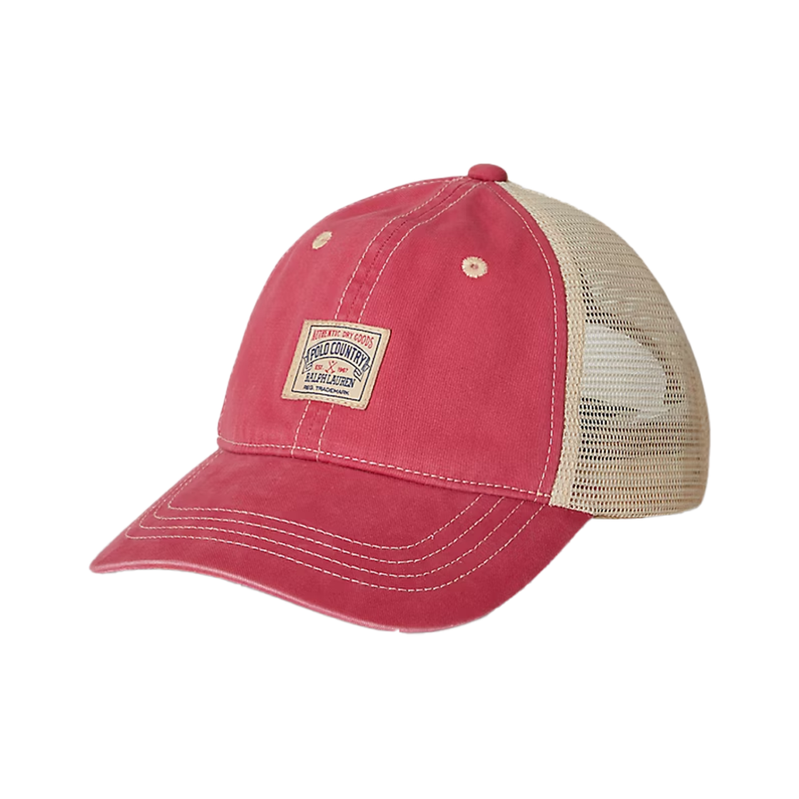 KM5CHTCRLA7RD [30% 적립] Polo Ralph Lauren Polo Country Twill Trucker Cap Nantucket Red - 25FW - 대표 이미지 #1