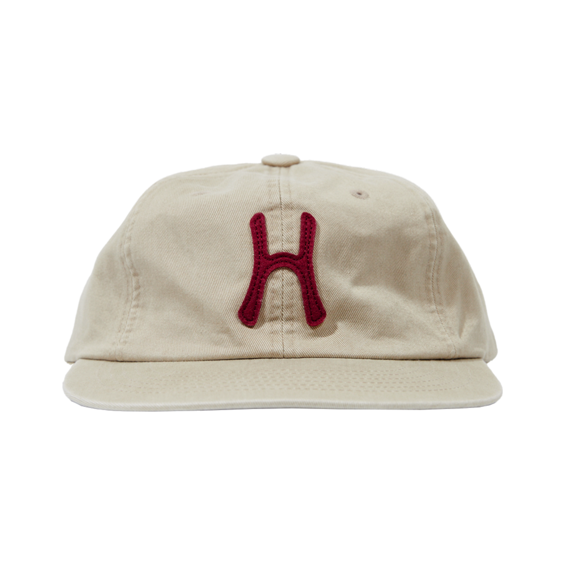 헬로선라이즈 H 로고 코튼 릴랙스핏 6패널 캡 베이지(Hello Sunrise H Logo Cotton Relaxed Fit 6Panel Cap Beige)