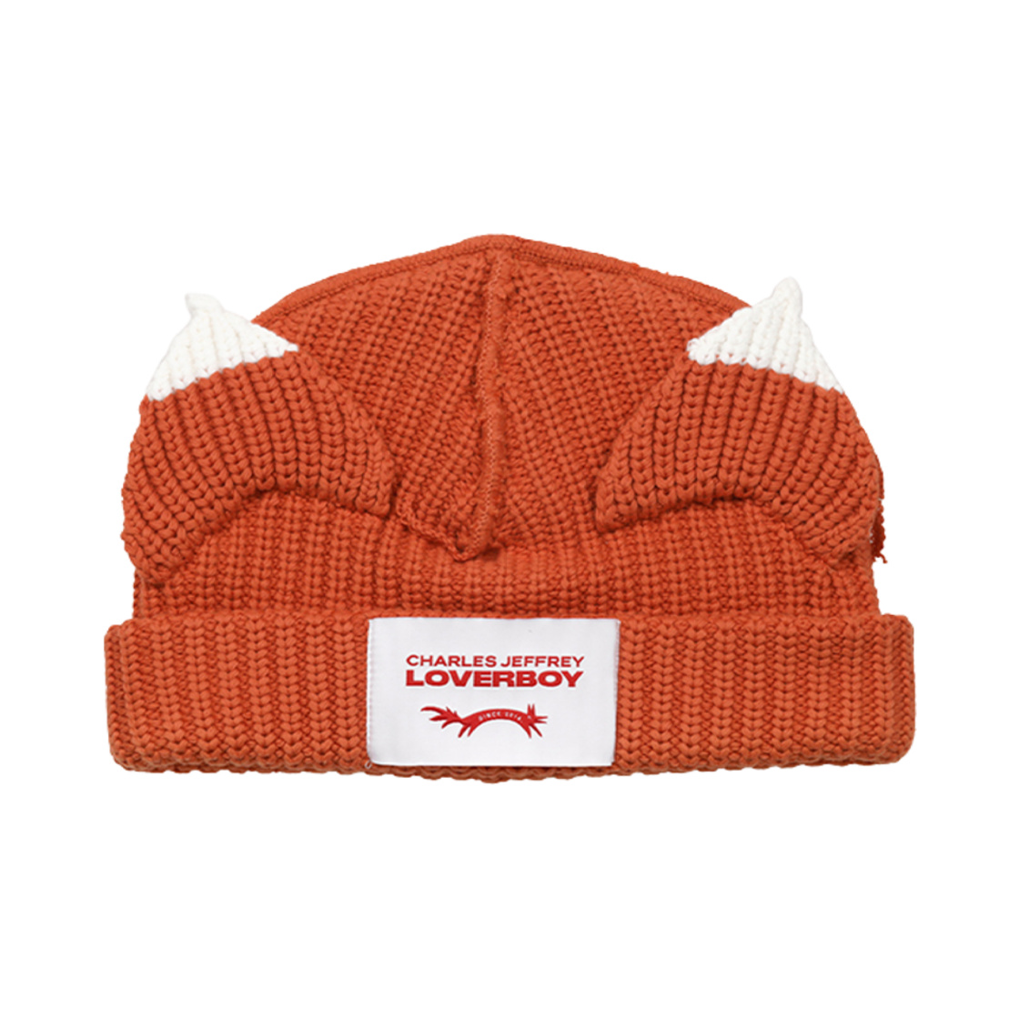 054130303 Charles Jeffrey Loverboy Chunky Ears Beanie Orange