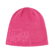 Stussy Debossed Stock Logo Beanie Pink