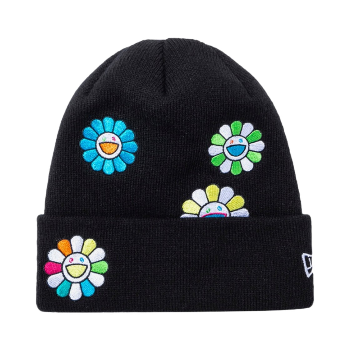 뉴에라 x 무라카미 타카시 오하나 올 오버 비니 블랙(New Era x Murakami Takashi Ohana All Over Beanie Black)