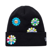 New Era x Murakami Takashi Ohana All Over Beanie Black