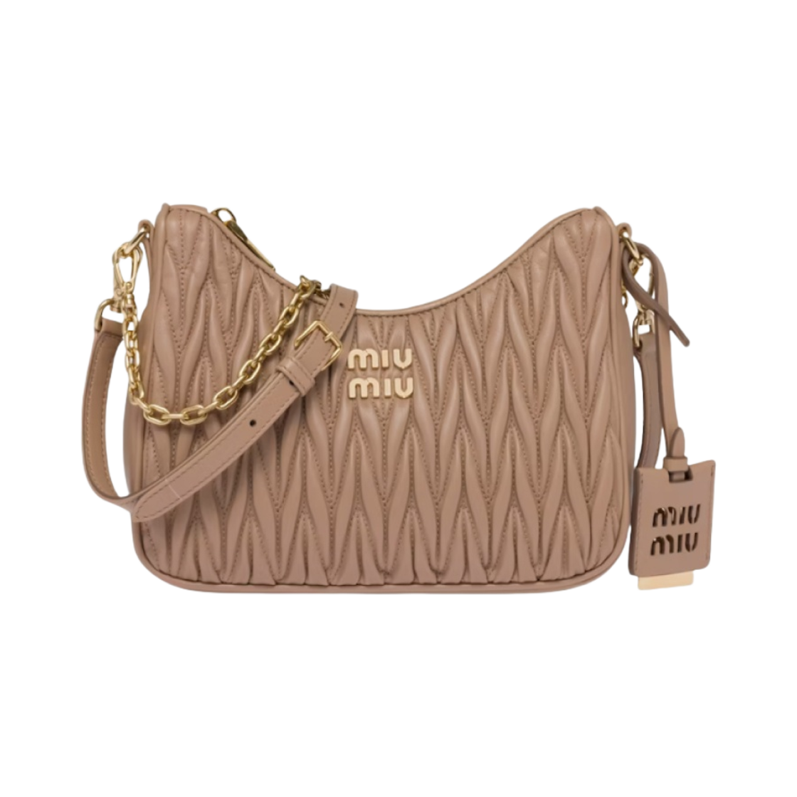 미우 미우 마틀라세 나파 레더 숄더백 카메오(Miu Miu Matelasse Nappa Leather Shoulder Bag Cameo) - 2