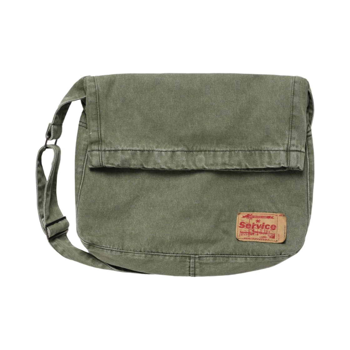 이스트서비스샵 데님 다이드 크로스백 세이지 그린(eastserviceshop Denim Dyed Cross Bag Sage Green)