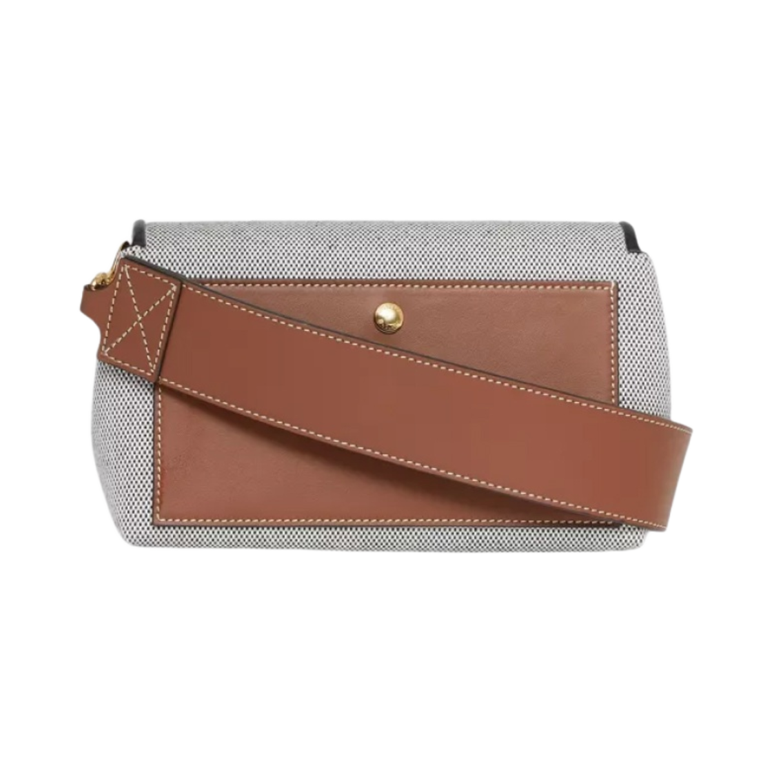버버리 스몰 홀스페리 프린트 코튼 캔버스 크로스바디백 블랙 탄(Burberry Small Horseferry Print Cotton Canvas Crossbody Bag Black Tan) - 2