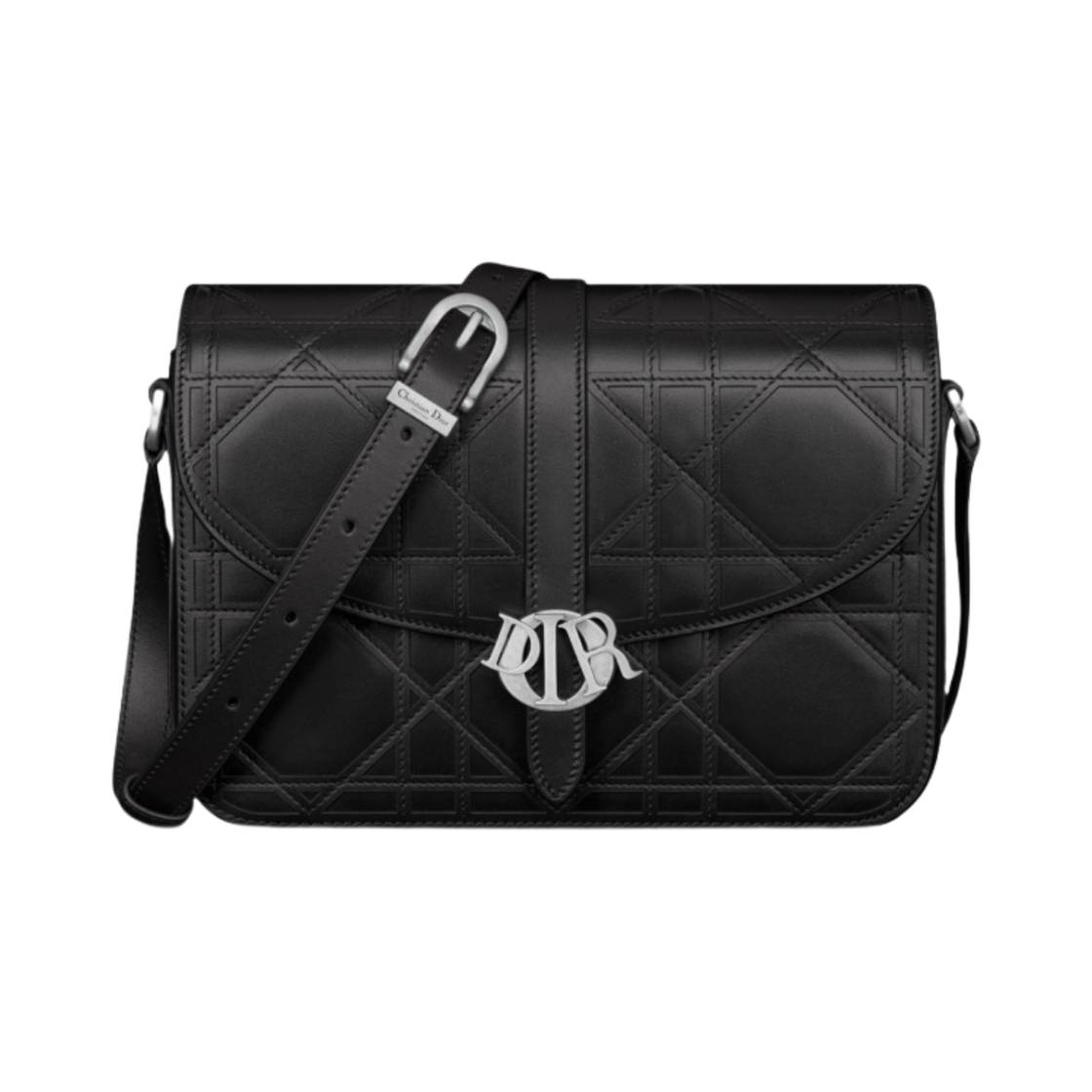 디올 참 백 까나쥬 코스모 레더 블랙