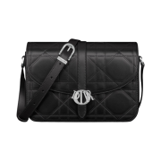 Dior Charm Bag Cannage Cosmo Leather Black
