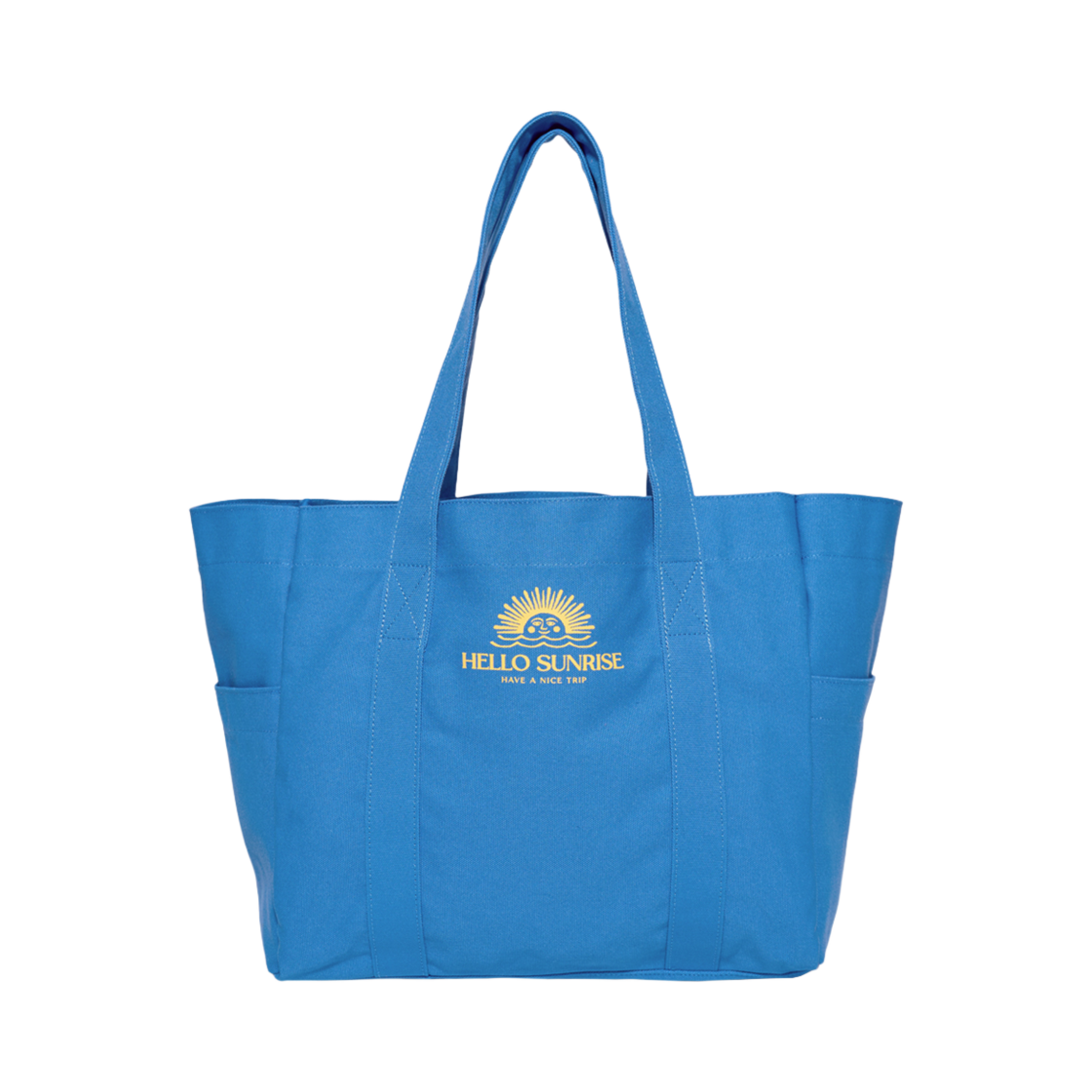 헬로선라이즈 OG 로고 캔버스 토트백 오션 블루(Hello Sunrise OG Logo Canvas Tote Bag Ocean Blue)