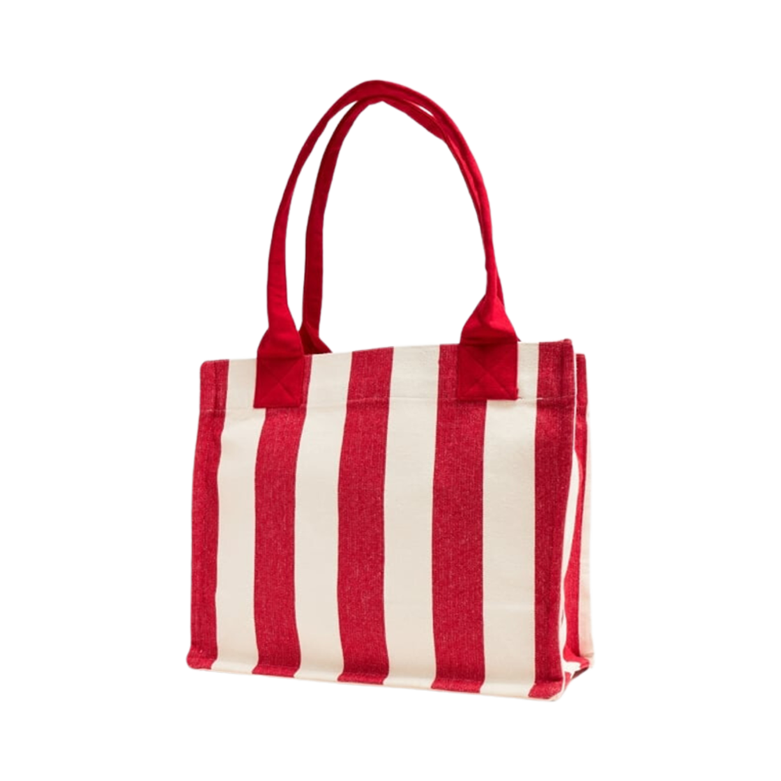 가니 스트라이프 라지 쇼퍼 바베이도스 체리(Ganni Striped Large Shopper Barbados Cherry) - 2