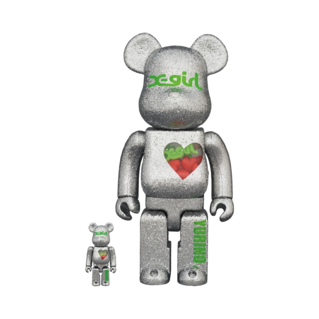 - Bearbrick x X-girl x Yurino 100% & 400% Set