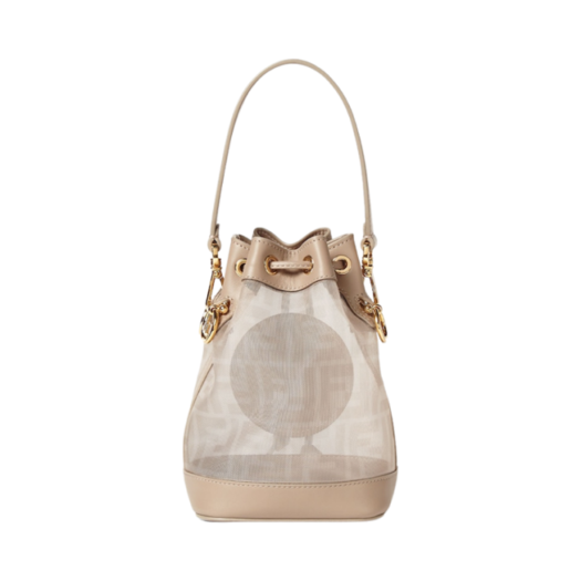 Fendi Mon Tresor FF Mesh Mini Bag Grey
