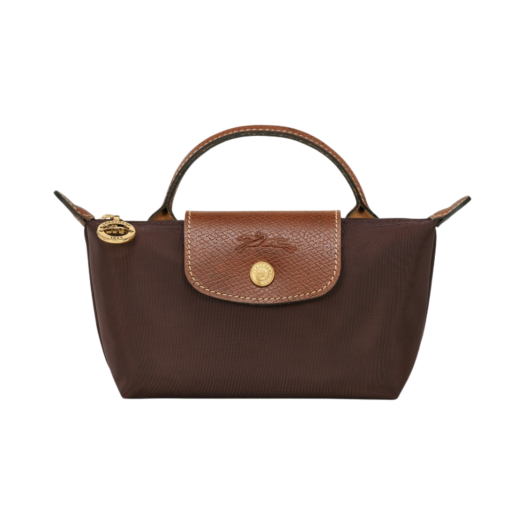 Longchamp Le Pliage Original Handle Pouch Ebony