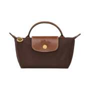 Longchamp Le Pliage Original Handle Pouch Ebony