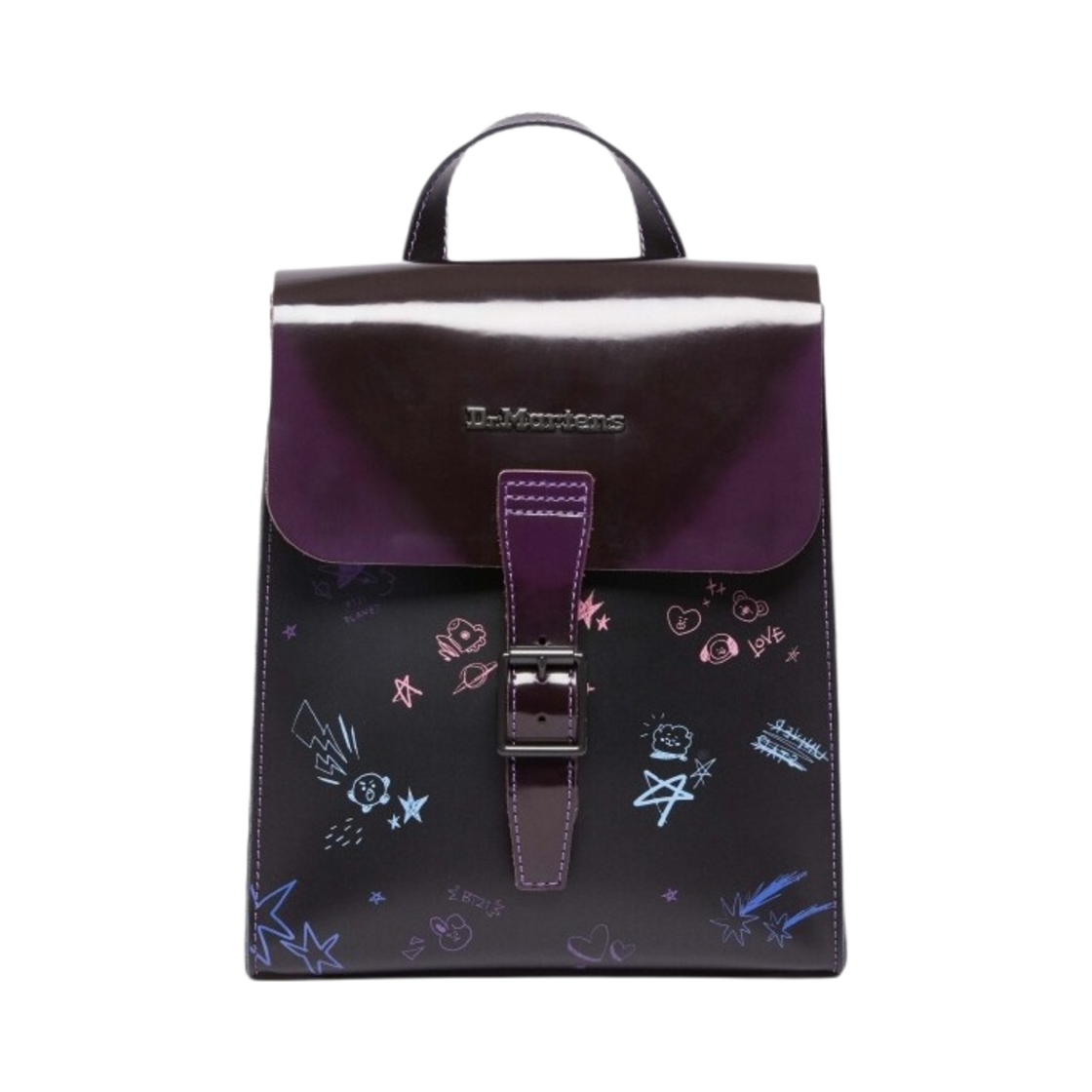 닥터마틴 x BT21 미니 백팩 블랙(Dr. Martens x BT21 Mini Backpack Black)