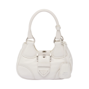 Prada Moon Padded Nappa Leather Bag White