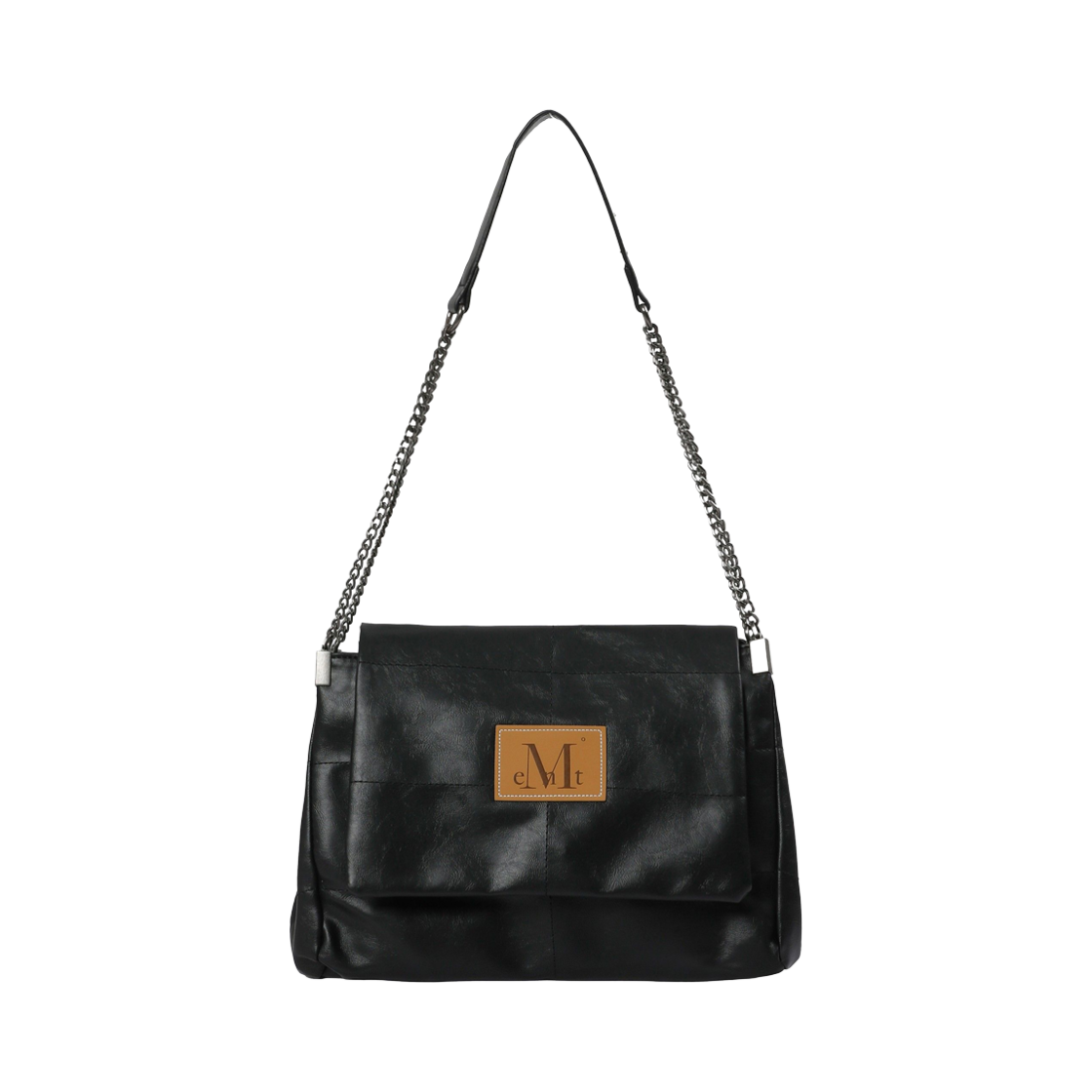 무센트 인피니티 레더 클립 체인 숄더 백 블랙(MUCENT Infinity Laether Chain Shoulder Bag Black) - 1