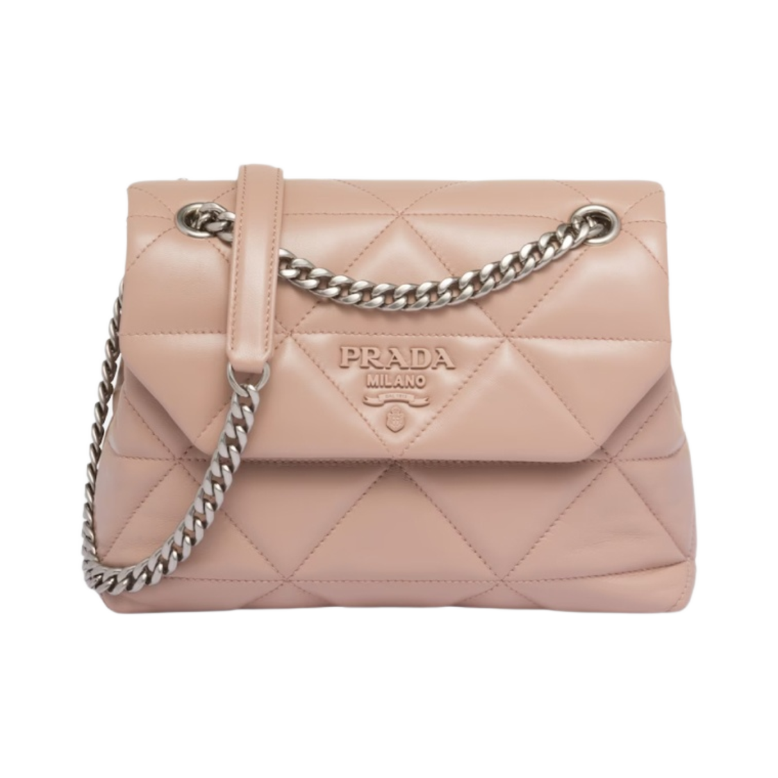 프라다 스몰 프라다 스펙트럼 나파 레더 백 파우더(Prada Small Prada Spectrum Nappa Leather Bag Powder) - 1