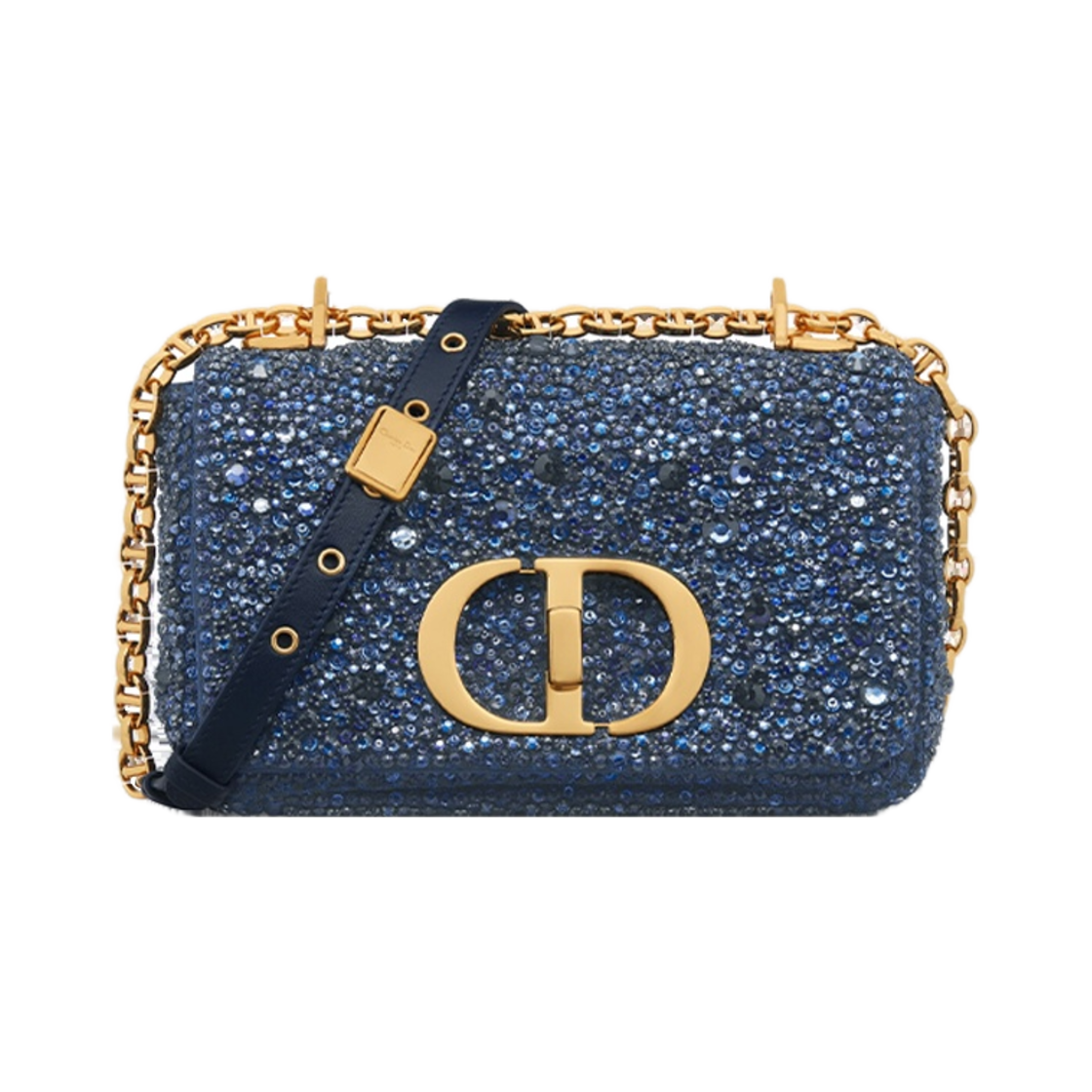디올 스몰 카로 백 블루 스트라스 사틴(Dior Small Caro Bag Blue Strass Satin) - 1