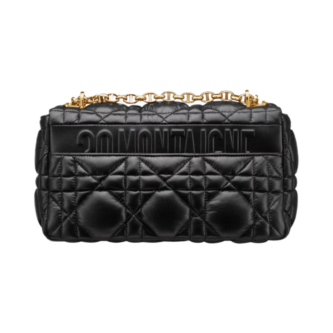 디올 미디움 카로백 서플 까나쥬 카프스킨 블랙(Dior Medium Caro Bag Supple Cannage Calfskin Black) - 4