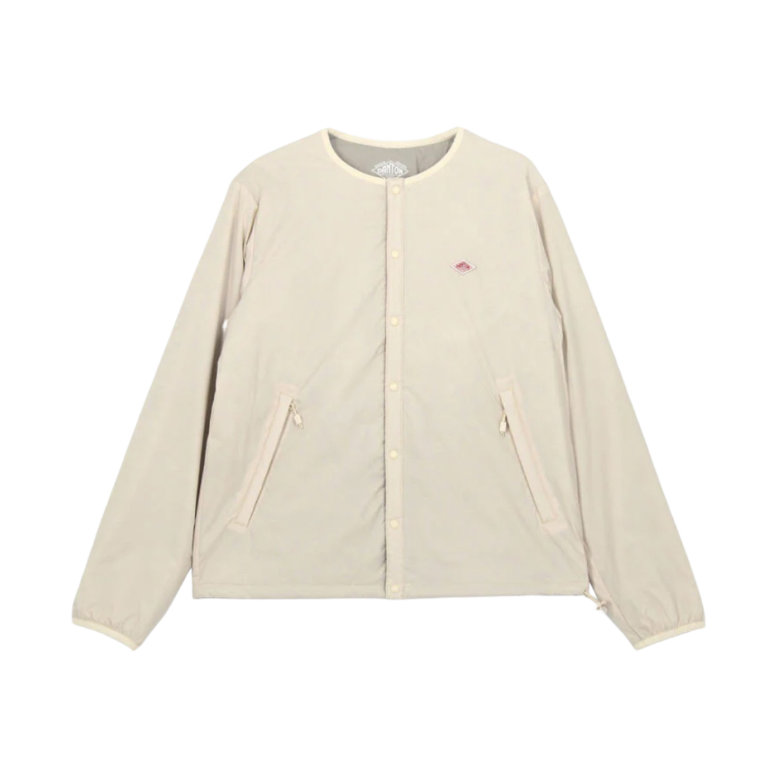 (W) 단톤 인슐레이션 칼라리스 자켓 아이보리((W) Danton Insulation Collarless Jacket Ivory)