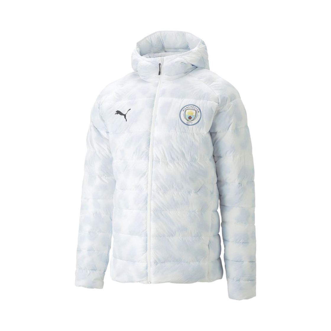 푸마 맨체스터 시티 2022/23 리필 패딩 자켓 화이트(Puma Manchester City 2022/23 Refill Padded Jacket White)