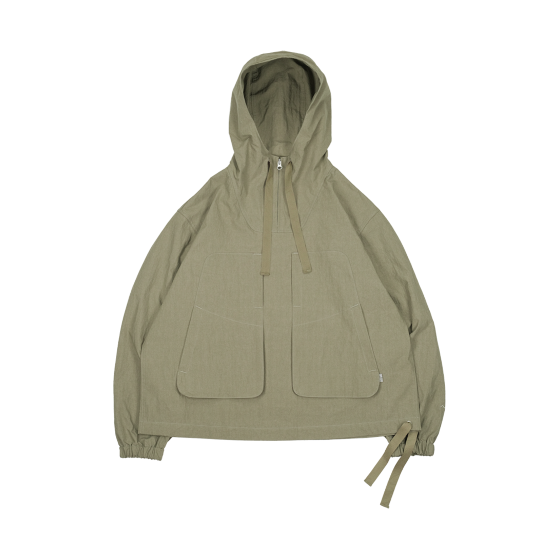A-023 mmogarden Hoodie Zipup Anorak Khaki