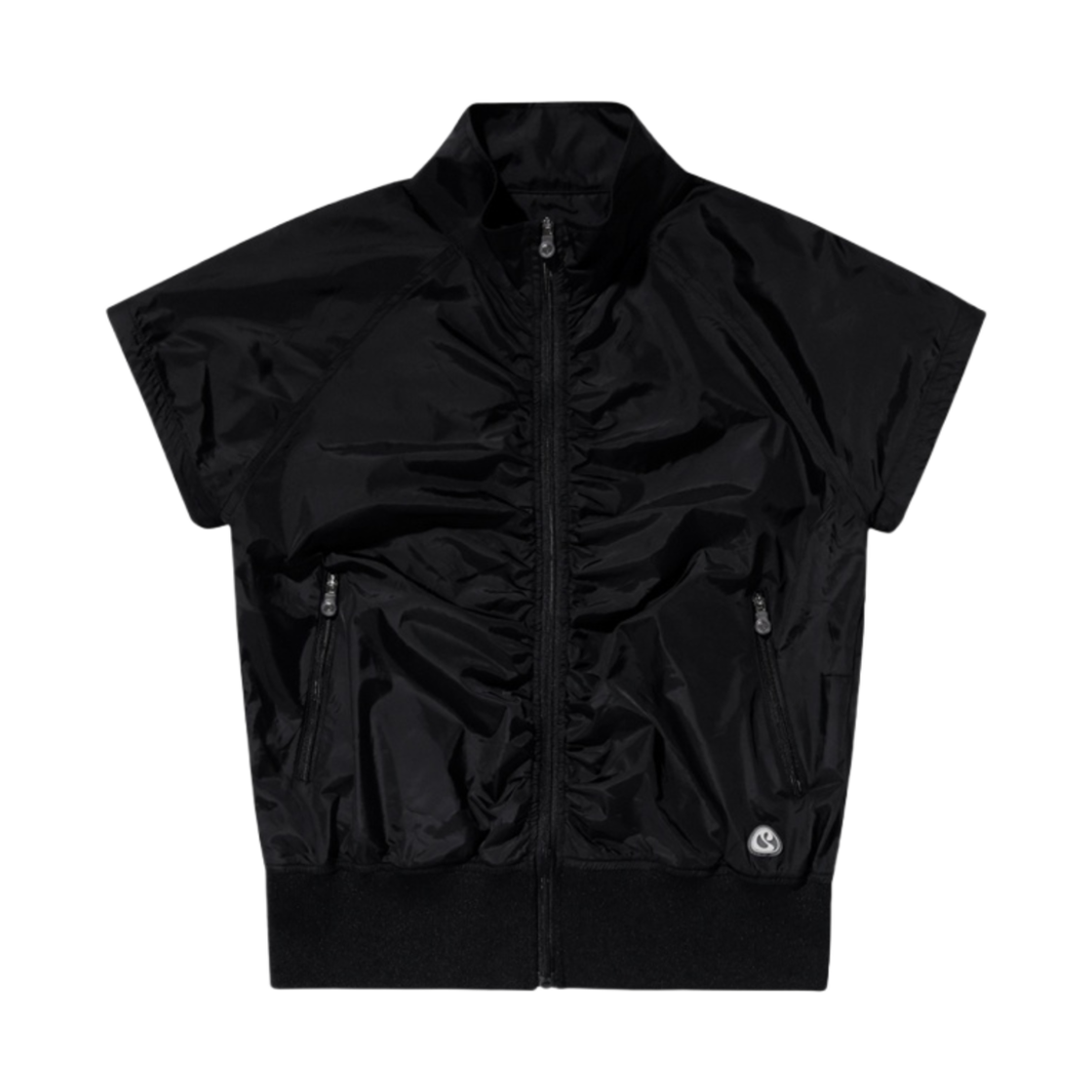 (W) 코이세이오 퍼커링 윈드브레이커 블랙((W) Coyseio Puckering Windbreaker Black)