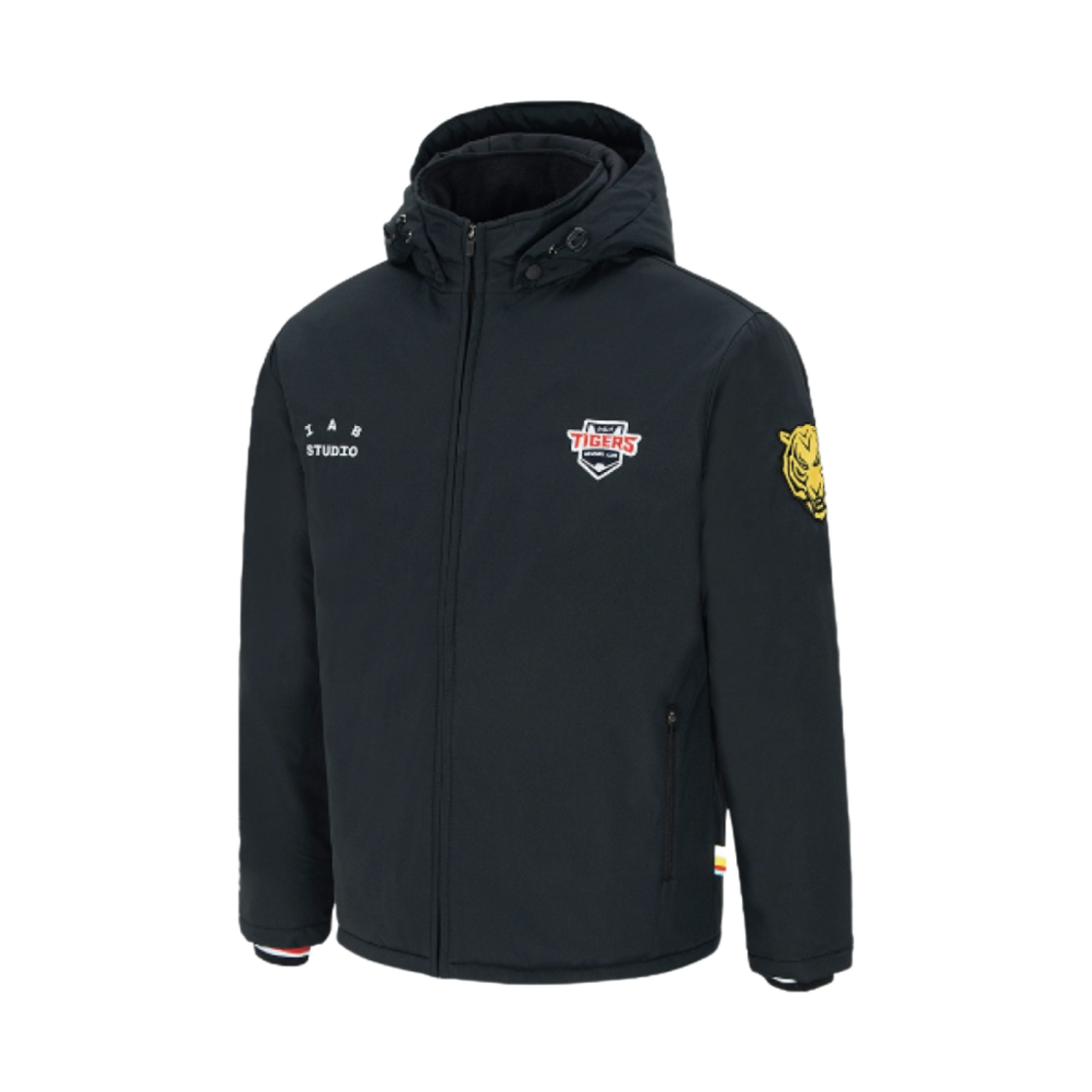기아 타이거즈 x 아이앱 스튜디오 24 어센틱 동계 점퍼 블랙(Kia Tigers x IAB Studio 24 Authentic Winter Jumper Black)