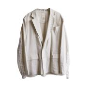 NA A NANA Organza Lining String Blazer Ecru