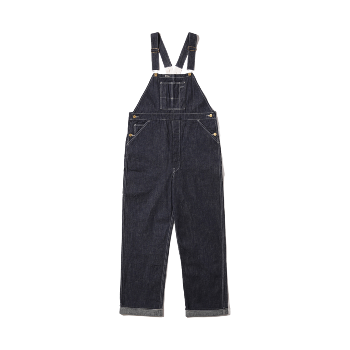 슈가 케인 헤드라이트 9.5온즈 스페셜 위브 데님 서스펜더 백 오버롤 원 워시(Sugar Cane Headlight 9.5 oz. Special Weave Denim Suspender Back Overalls One Wash)